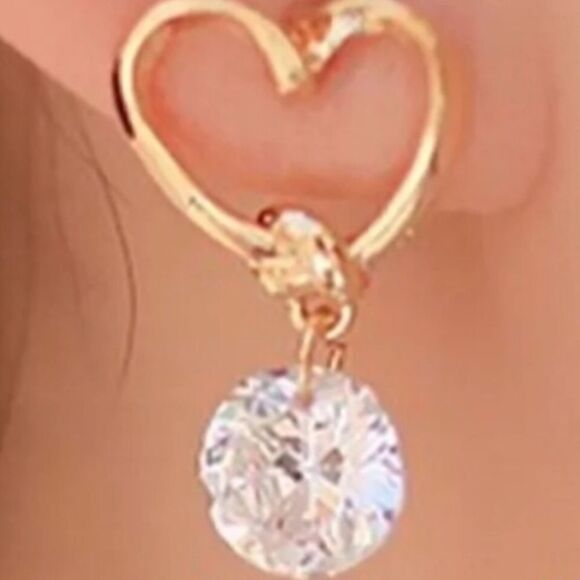 🌸Pretty Gold quartz Earrings  - Picture 3 of 8